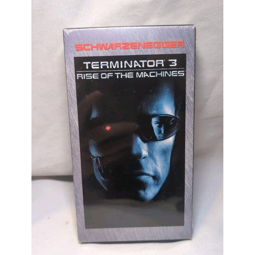 New Sealed VHS W/ Watermarks Terminator 3: Rise of the Machines  Schwarzenegger